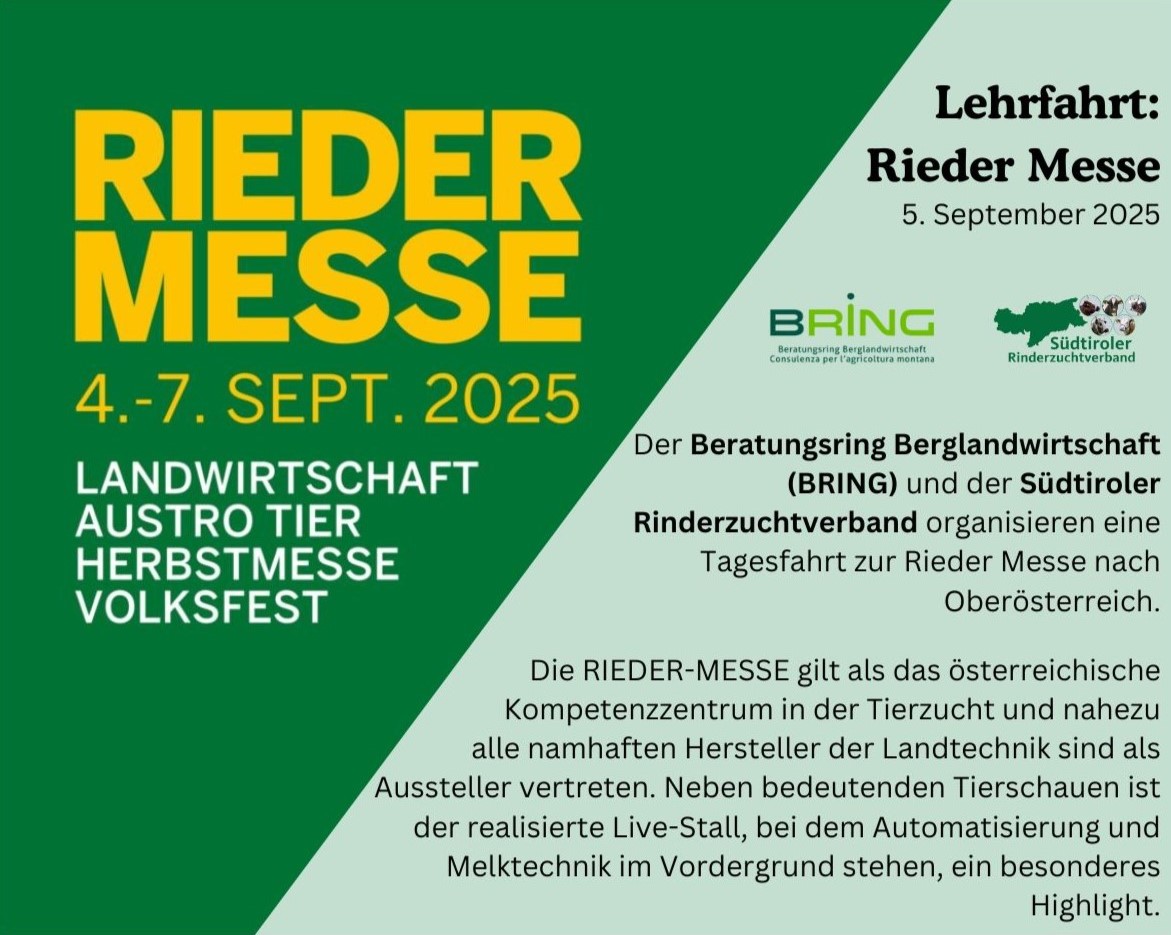 LEHRFAHRT zur Messe AGROTIER nach Wels am 05. September 2025