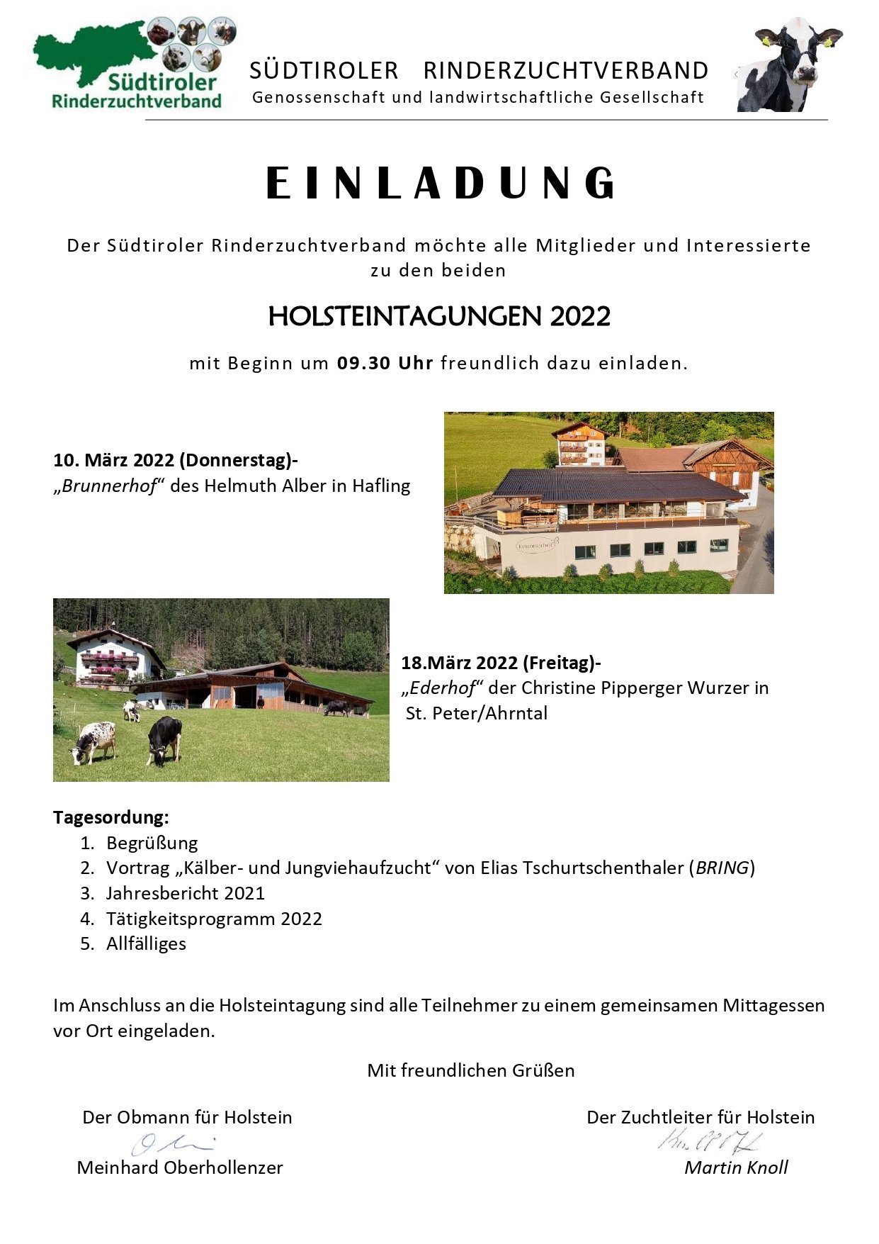Holsteintagungen 2022