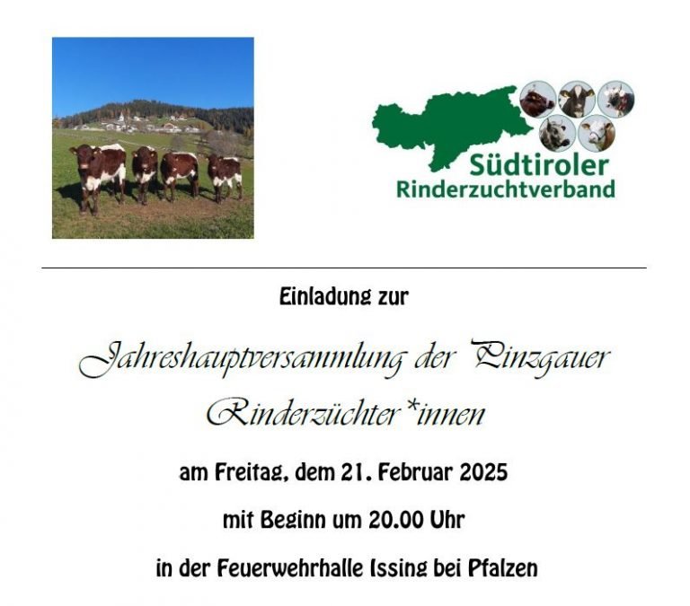 Pinzgauer Vollversammlung 2025