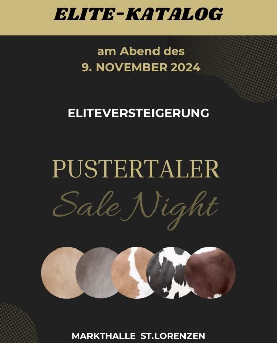 Elite-Katalog Pustertaler Sale Night 9. November 2024