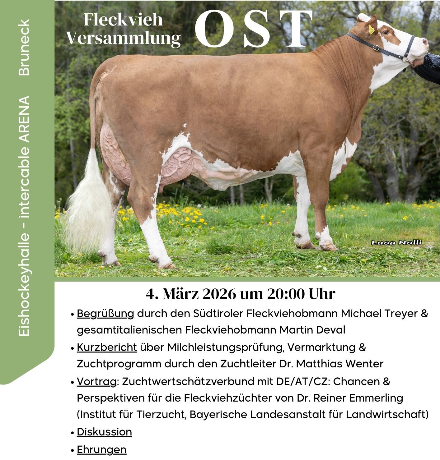 Fleckvieh – Versammlung OST am Mittwoch, den 4. März 2026