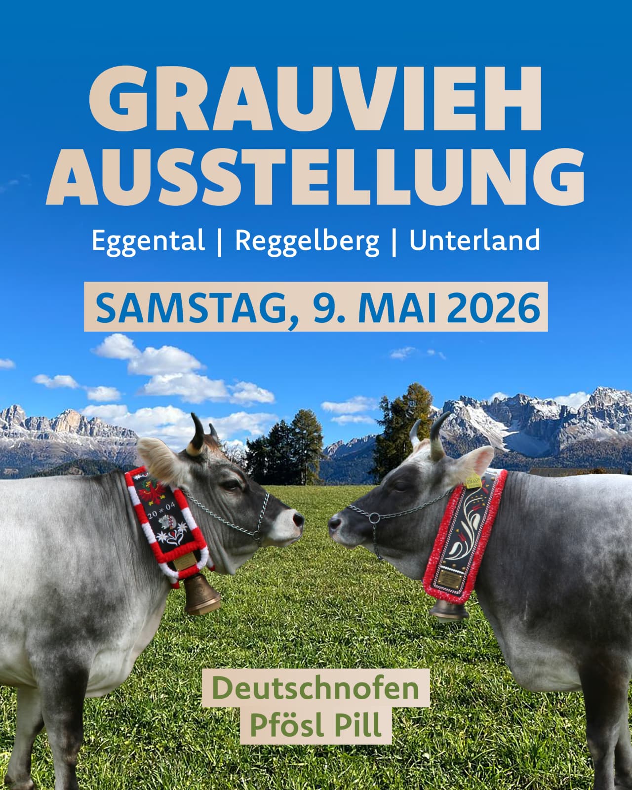 Ergebnisse Verlosung Grauvieh Ausstellung Deutschnofen 9. Mai 2026