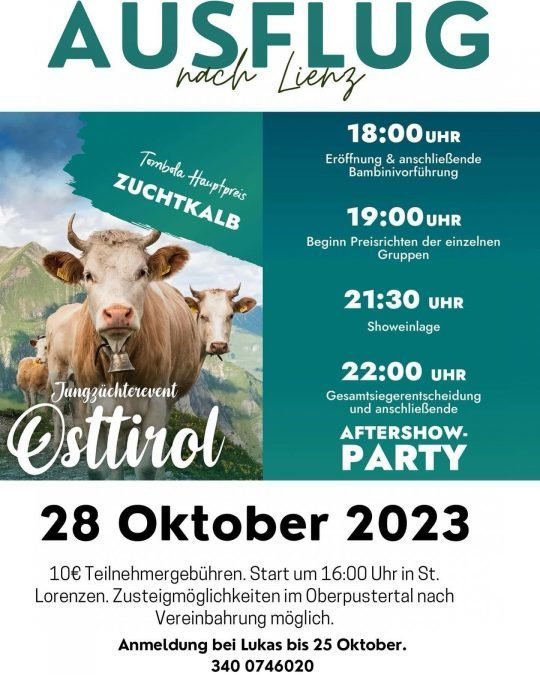 Ausflug nach Lienz am 28. Oktober 2023